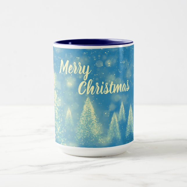 Magical Christmas Trees Merry Christmas Mug (Center)
