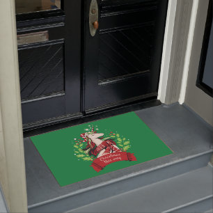 Magical Christmas Unicorn Doormat