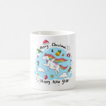 Magical Christmas Unicorn Mug