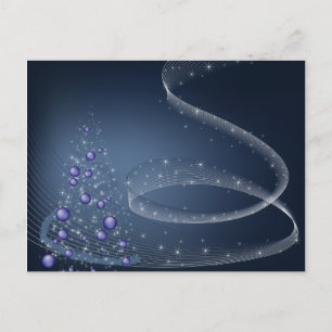 Magical Christmas Winter Night Holiday Postcard