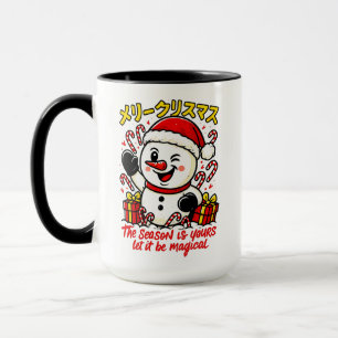 Magical & Classic Christmas Snowman Mug Holiday 