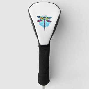 Magical Colourful Dragonfly Mandala Golf Head Cover