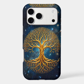 Magical Cool Blue Glowing Tree Of Life Cosmic