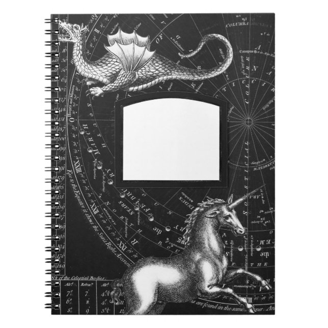 Magical Creatures Constellation Notepad Notebook (Front)