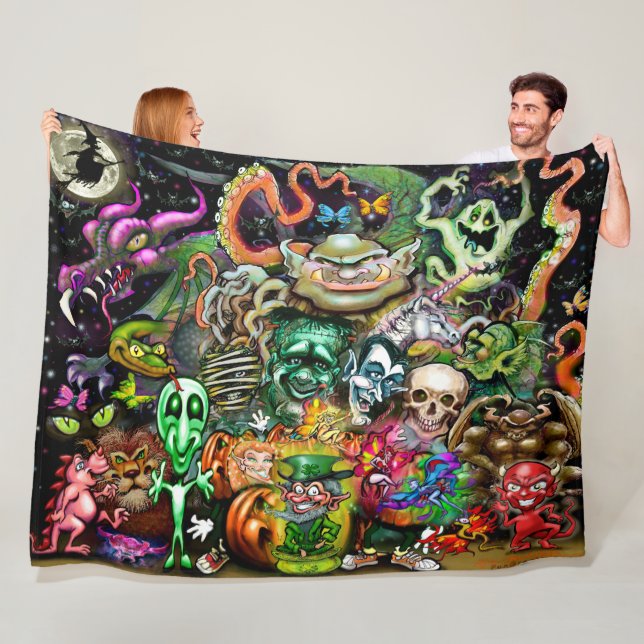 Magical Creatures Fleece Blanket (In Situ)