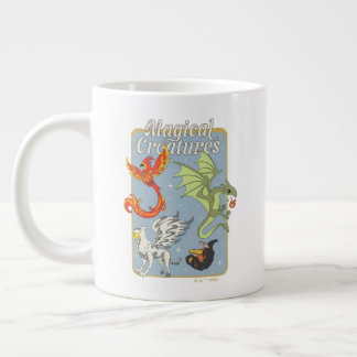 Magical Creatures Vintage Graphic Large Coffee Mug