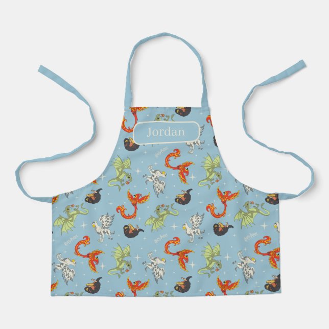Magical Creatures Vintage Pattern Apron (Front)