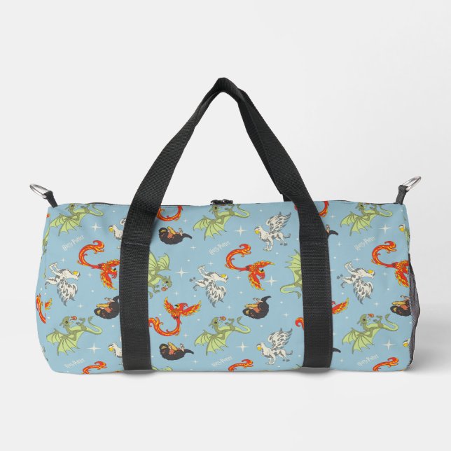 Magical Creatures Vintage Pattern Duffle Bag (Front)