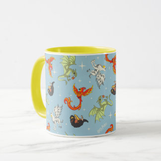 Magical Creatures Vintage Pattern Mug