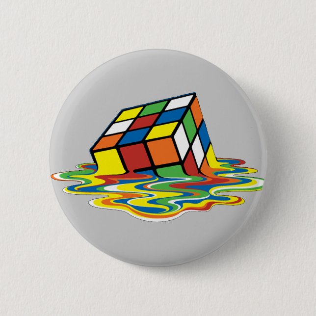 Magical cube 2 inch round button (Front)