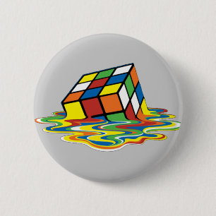 Magical cube 2 inch round button