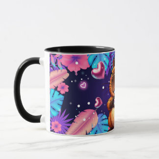 magical cup with capybara motif