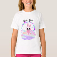 Magical Cute Bunny with Pink Heart