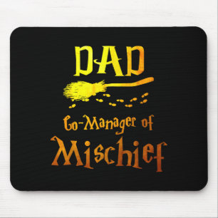 Magical Dad, Manager Of Mischief Birthday Family M Mouse Pad