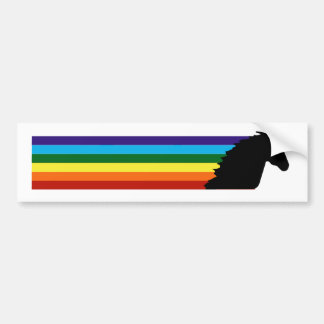 Magical DashinRainbow unicorn bumper stick Bumper Sticker