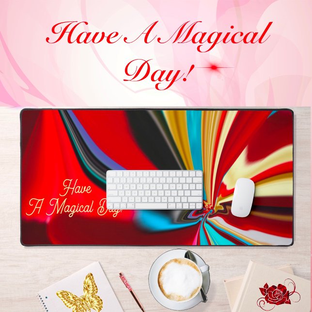 Magical Day Motivational Liquified Abstract  Desk Mat (Creator Uploaded)