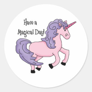 Magical Day Unicorn Tees and Gifts Classic Round Sticker