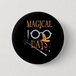 Magical Days Of School 100th Day Teacher Students  2 Inch Round Button