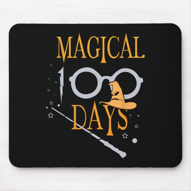 Magical Days Of School 100th Day Teacher Students  Mouse Pad (Front)