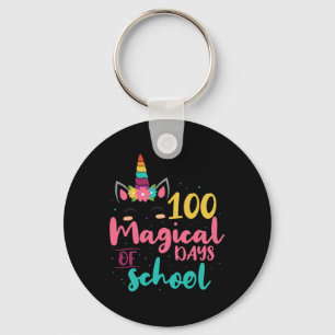 Magical Days Of School Unicorn Gift Teacher Studen Keychain