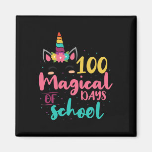 Magical Days Of School Unicorn Gift Teacher Studen Magnet