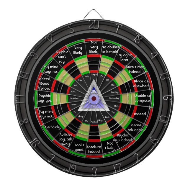Magical Decision Maker Dartboard (Front)