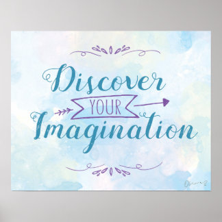 Magical Discover You Imagination Poster (Blue)