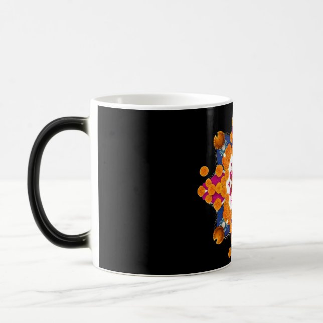 Magical Diwali Rangoli Colour Morphing Mug (Left)