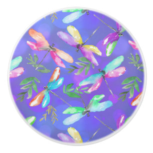 Magical Dragonflies 2.b Ceramic Knob