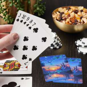 Magical Dragonfly Playing Cards 