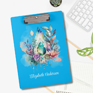 Magical Dreamcatcher Mystical Aqua Clipboard
