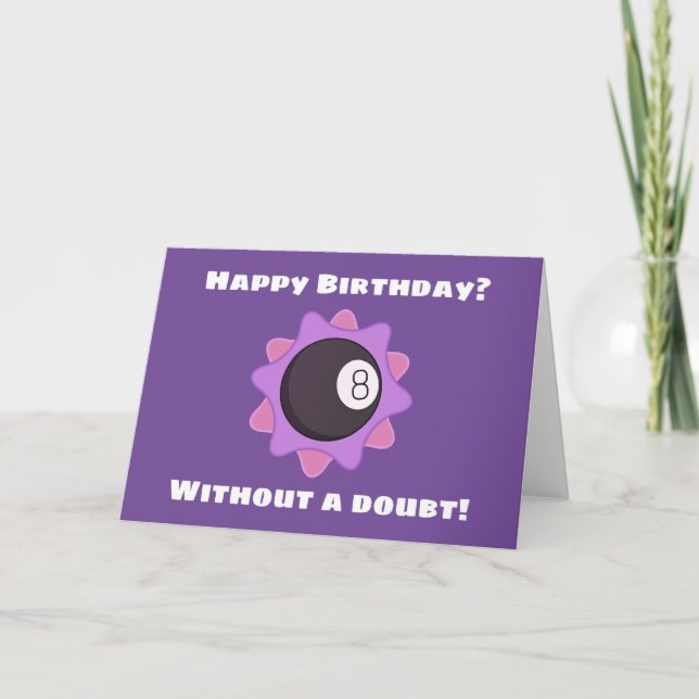 Magical Eight Ball Birthday Card (Front)