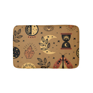 Magical Elements: Enchanting Seamless Pattern Bath Mat