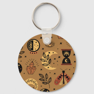 Magical Elements: Enchanting Seamless Pattern Keychain