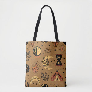 Magical Elements: Enchanting Seamless Pattern Tote Bag