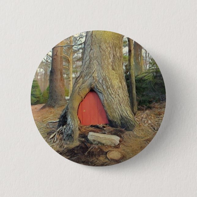 Magical Elf House 2 Inch Round Button (Front)