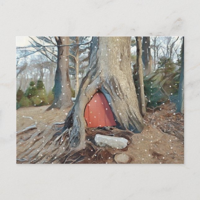 Magical Elf House Postcard (Front)