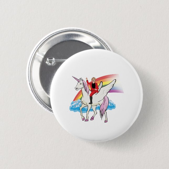 Magical Elizabeth Warren 2 Inch Round Button (Front & Back)