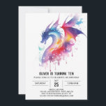 Magical Enchanted Dragon Birthday Invitation<br><div class="desc">Embark on an enchanted journey with our Magical Enchanted Dragon Birthday Invitations. These invitations are not just cards; they are keys to a realm where enchanted dragons soar and mysteries unfold. The mystical illustrations of dragons, set against a backdrop of ancient castles and ethereal landscapes, create an atmosphere of enchantment...</div>