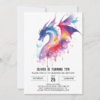Magical Enchanted Dragon Birthday