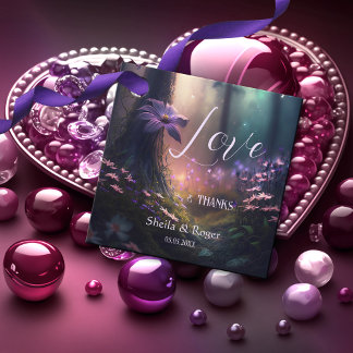 Magical Enchanted Forest Wedding Favour Tag