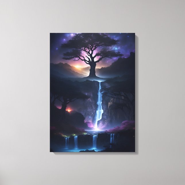 Magical environment wall art with magical colours (Front)