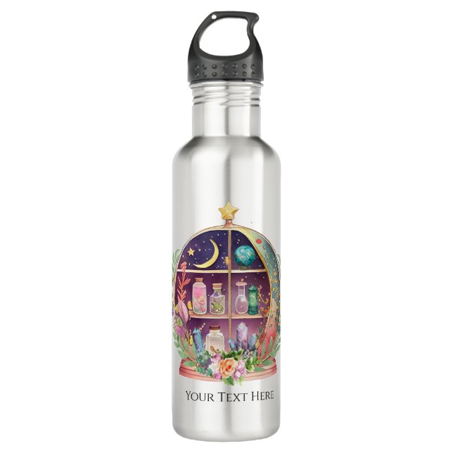 Magical Essential Oils Apothecary Yoga Crystals 710 Ml Water Bottle (Front)