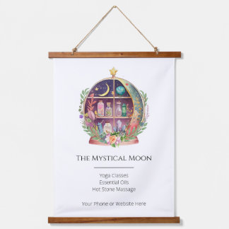 Magical Essential Oils Apothecary Yoga Crystals Hanging Tapestry