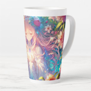 Magical Ethereal Anime Girl  Latte Mug