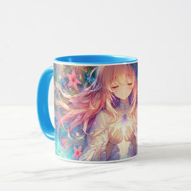 Magical Ethereal Anime Girl  Mug (Front Left)