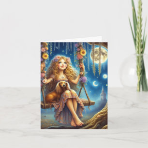 Magical Evening with my Dachshund Downloadable Card