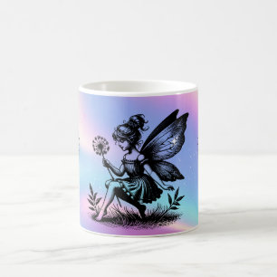  magical fairies in holographic fantasy  coffee mug