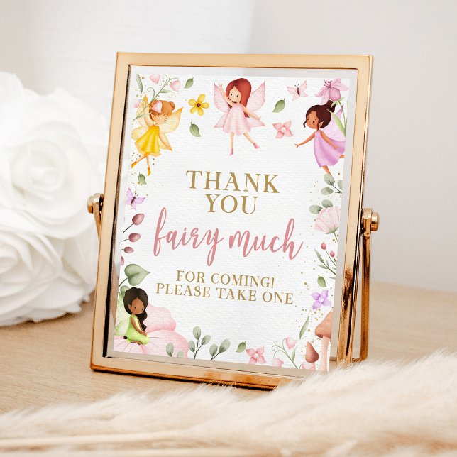 Magical Fairy Birthday Baby Shower Favours Sign (Creator Uploaded)
