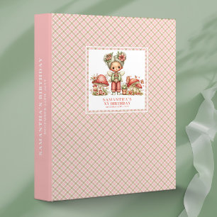 Magical Fairy Birthday Keepsake Album Floral Pink  Binder